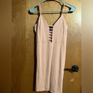 Pink spaghetti strap dress